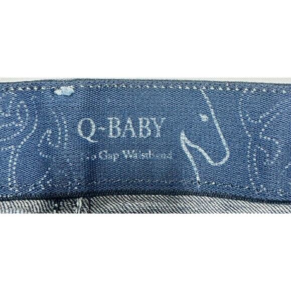 Wrangler Q-Baby Women's Blue Straight Leg Rhinestone Jeans - Size 7/8 (30x30) - Picture 6 of 7